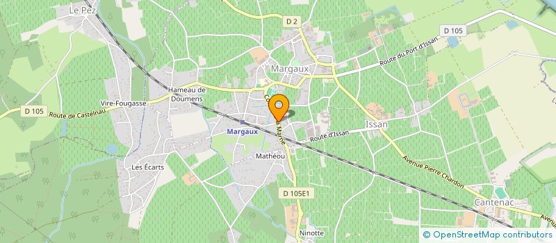 localisation de l'entreprise MONSIEUR BRICE CHARRIER  MARGAUX-CANTENAC