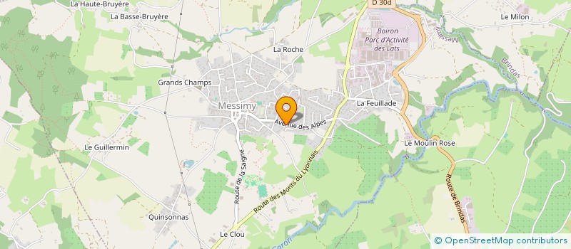 localisation de l'entreprise MONSIEUR BRICE CHARVIN  MESSIMY