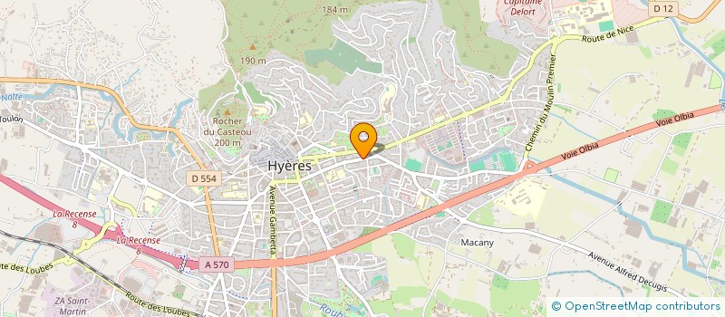 localisation de l'entreprise MONSIEUR BRICE CLEMENT  HYERES