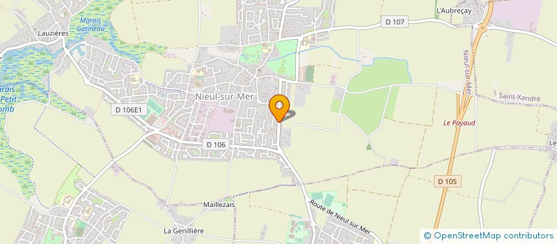 localisation de l'entreprise MONSIEUR BRICE COCQUET  NIEUL-SUR-MER