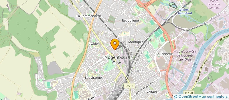 localisation de l'entreprise MONSIEUR BRICE COLLARD  NOGENT-SUR-OISE