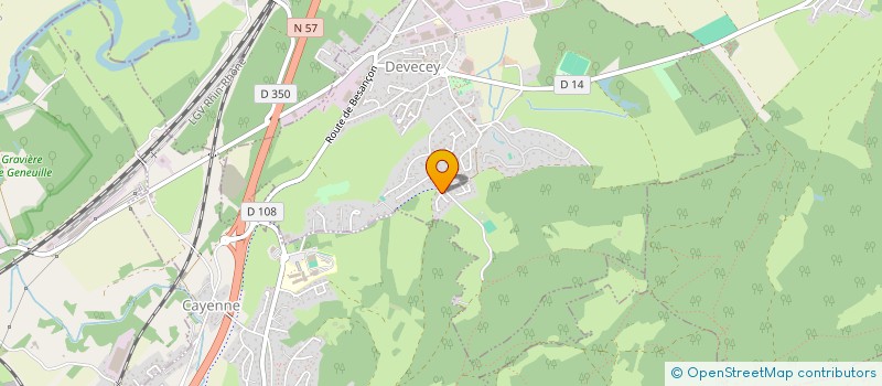 localisation de l'entreprise MONSIEUR BRICE COLSON  DEVECEY