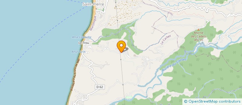 localisation de l'entreprise MONSIEUR BRICE COQUET  LE CARBET