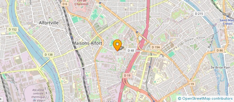 localisation de l'entreprise MONSIEUR BRICE COZZOLINO  MAISONS-ALFORT