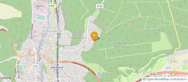 localisation de l'entreprise MONSIEUR BRICE DAMIDE  NOTRE-DAME-DE-BONDEVILLE