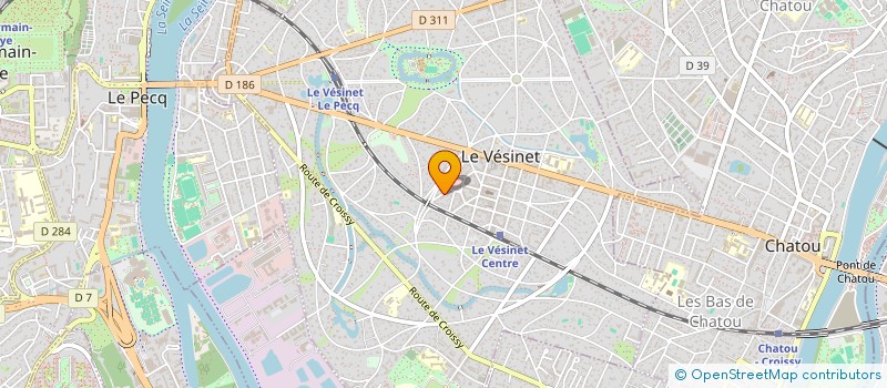 localisation de l'entreprise MONSIEUR BRICE DAVID  LE VESINET