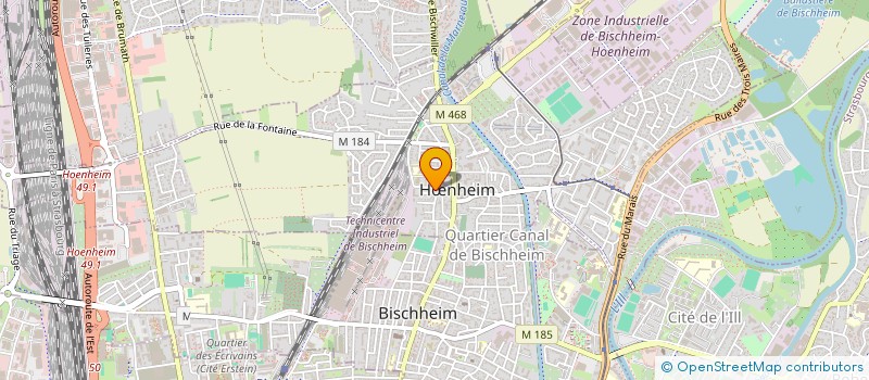 localisation de l'entreprise MONSIEUR BRICE DECKER  HNHEIM