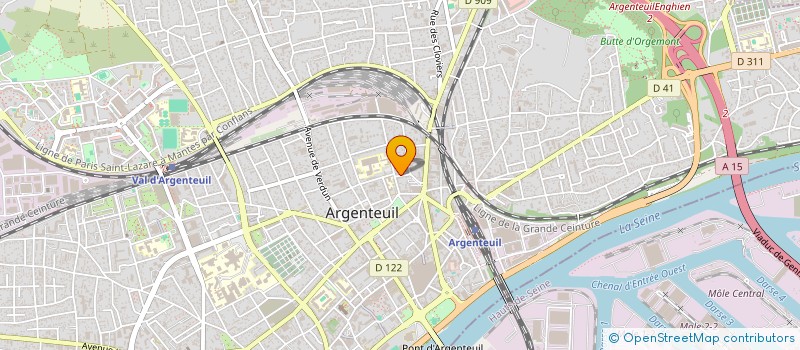 localisation de l'entreprise MONSIEUR BRICE DECLEE  ARGENTEUIL