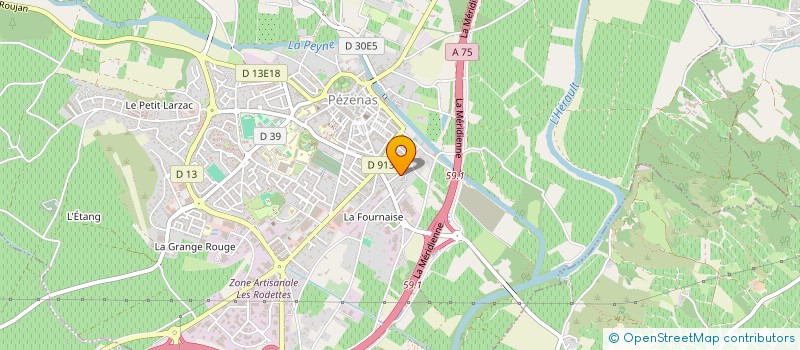 localisation de l'entreprise MONSIEUR BRICE DEL BRAVO à PEZENAS