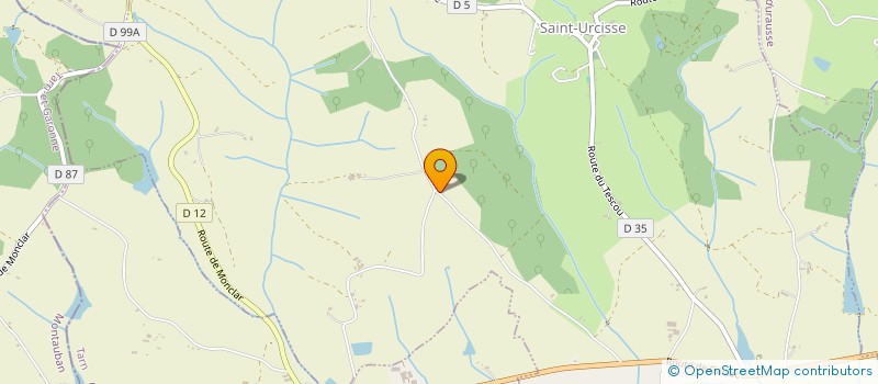 localisation de l'entreprise MONSIEUR BRICE DESCARGUES  SAINT-URCISSE