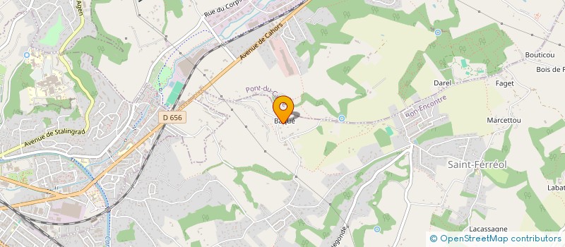 localisation de l'entreprise MONSIEUR BRICE DESPRAT  BON-ENCONTRE