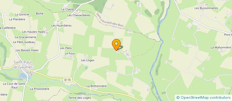 localisation de l'entreprise MONSIEUR BRICE DESSARTRE  SAINT-PAUL-LE-GAULTIER