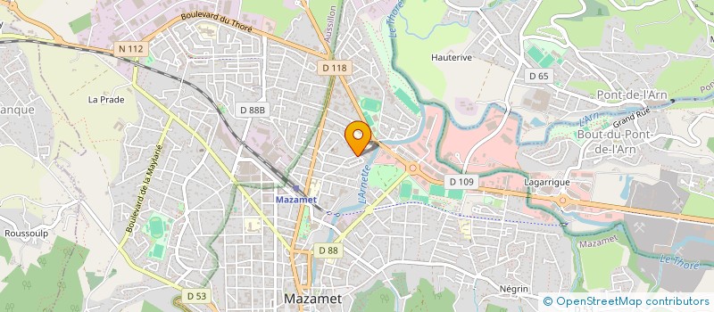 localisation de l'entreprise MONSIEUR BRICE DETOLSAN  MAZAMET