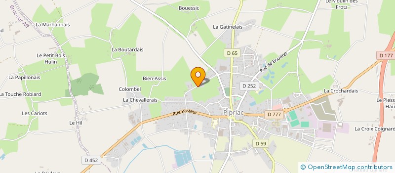 localisation de l'entreprise MONSIEUR BRICE DIGUET  PIPRIAC