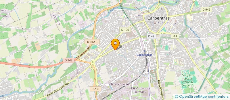 localisation de l'entreprise MONSIEUR BRICE DOMERGUE  CARPENTRAS