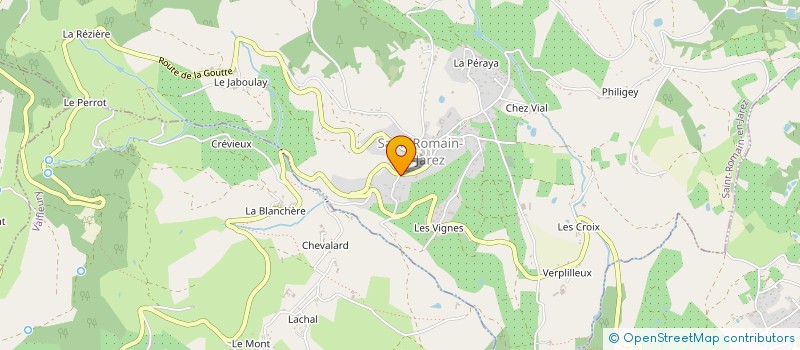 localisation de l'entreprise MONSIEUR BRICE DREVET  SAINT-ROMAIN-EN-JAREZ