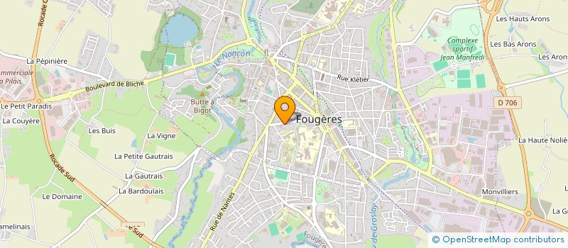 localisation de l'entreprise MONSIEUR BRICE DROUIN  FOUGERES