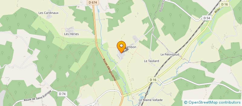 localisation de l'entreprise MONSIEUR BRICE DUMAS  MONTMOREAU