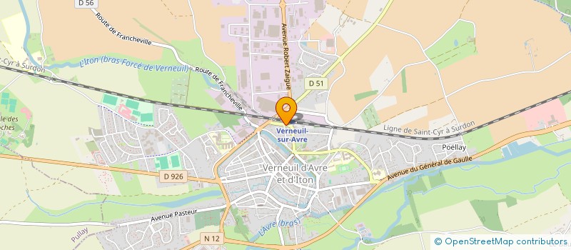 localisation de l'entreprise MONSIEUR BRICE DUPONT  VERNEUIL D'AVRE ET D'ITON