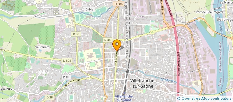 localisation de l'entreprise MONSIEUR BRICE DURAND  VILLEFRANCHE-SUR-SAONE