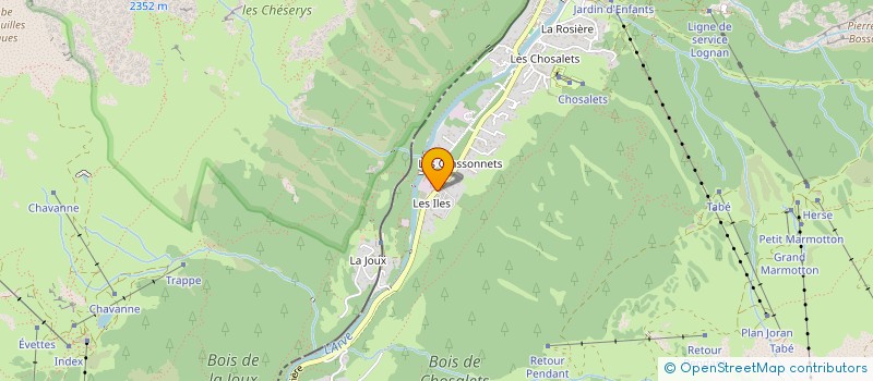 localisation de l'entreprise MONSIEUR BRICE EDOUARD CLAUDE CHARLEC  CHAMONIX-MONT-BLANC