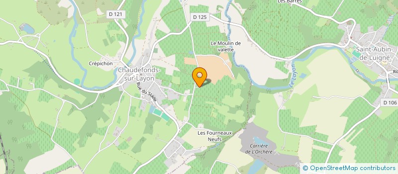 localisation de l'entreprise MONSIEUR BRICE FARDEAU  CHAUDEFONDS-SUR-LAYON