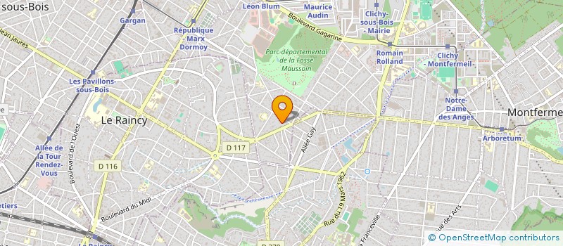 localisation de l'entreprise MONSIEUR BRICE FELDIS à CLICHY SOUS BOIS