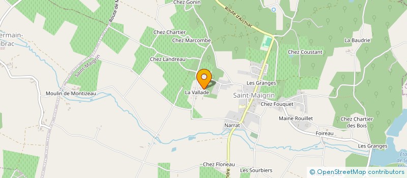 localisation de l'entreprise MONSIEUR BRICE FONTENAUD  SAINTE-LHEURINE