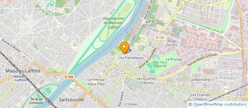 localisation de l'entreprise MONSIEUR BRICE FOURNET  SARTROUVILLE