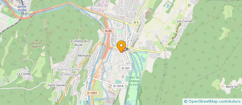 localisation de l'entreprise MONSIEUR BRICE FRANGIAMONE  VIZILLE