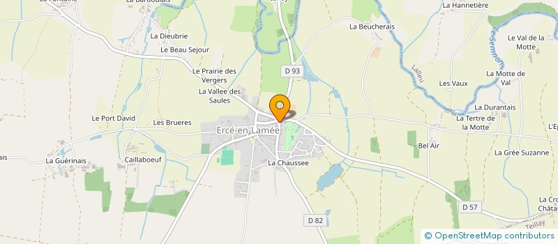 localisation de l'entreprise MONSIEUR BRICE FRANQUIN  ERCE-EN-LAMEE