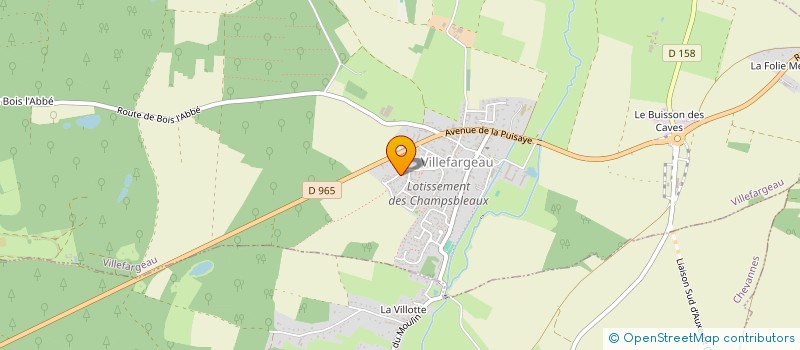 localisation de l'entreprise MONSIEUR BRICE FREMION  VILLEFARGEAU