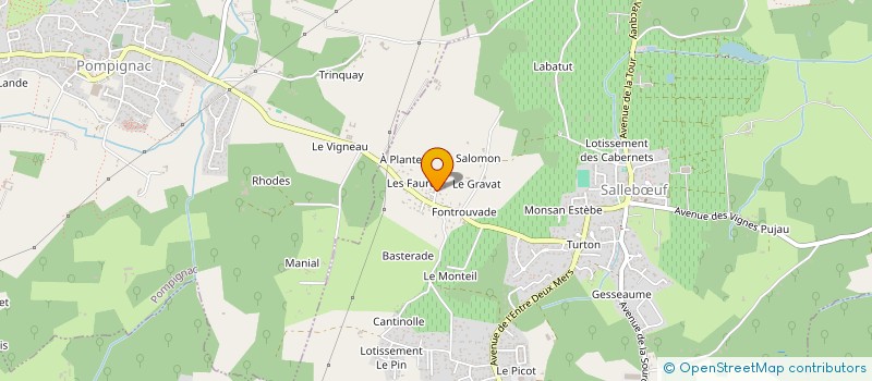 localisation de l'entreprise MONSIEUR BRICE GANDOUET  SALLEBUF