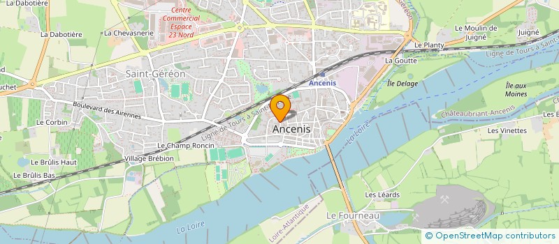 localisation de l'entreprise MONSIEUR BRICE GATINEL  ANCENIS-SAINT-GEREON