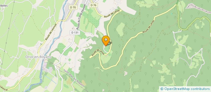localisation de l'entreprise MONSIEUR BRICE GAUTHIER  ORIOL-EN-ROYANS