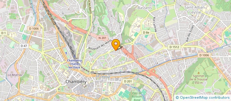 localisation de l'entreprise MONSIEUR BRICE GONTHIER  CHAMBERY