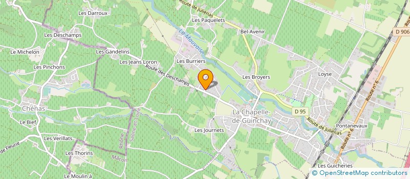 localisation de l'entreprise MONSIEUR BRICE GOUTELLE à LA CHAPELLE-DE-GUINCHAY