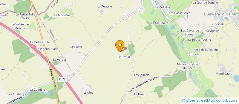 localisation de l'entreprise MONSIEUR BRICE GUERIN  SAINT-PATERNE-RACAN