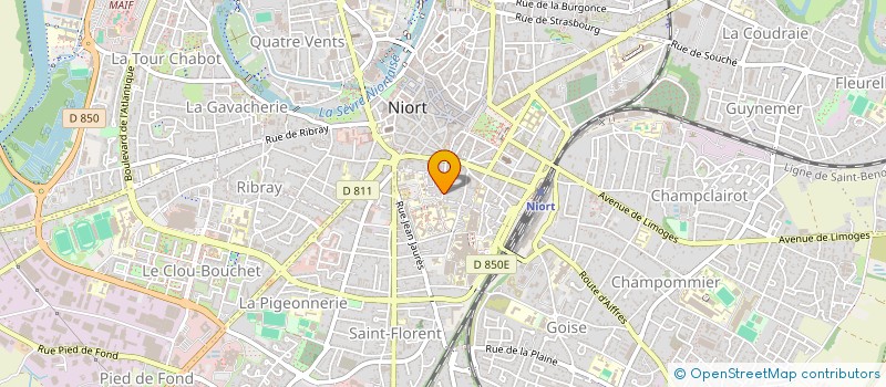 localisation de l'entreprise MONSIEUR BRICE GUILBERT à NIORT