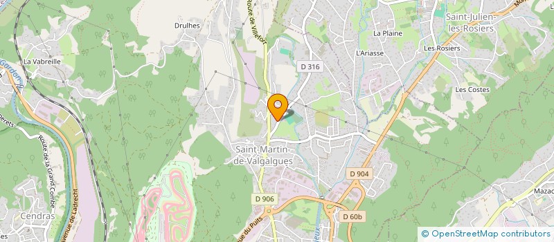 localisation de l'entreprise MONSIEUR BRICE GUILMET  SAINT-MARTIN-DE-VALGALGUES