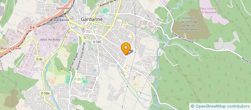 localisation de l'entreprise MONSIEUR BRICE GUTIERREZ à GARDANNE