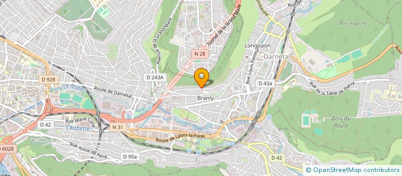 localisation de l'entreprise MONSIEUR BRICE HENOC  DARNETAL