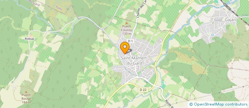 localisation de l'entreprise MONSIEUR BRICE HERAN  SAINT-MAMERT-DU-GARD