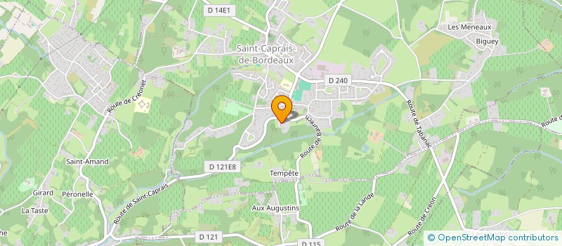 localisation de l'entreprise MONSIEUR BRICE HERCOUET  SAINT-CAPRAIS-DE-BORDEAUX