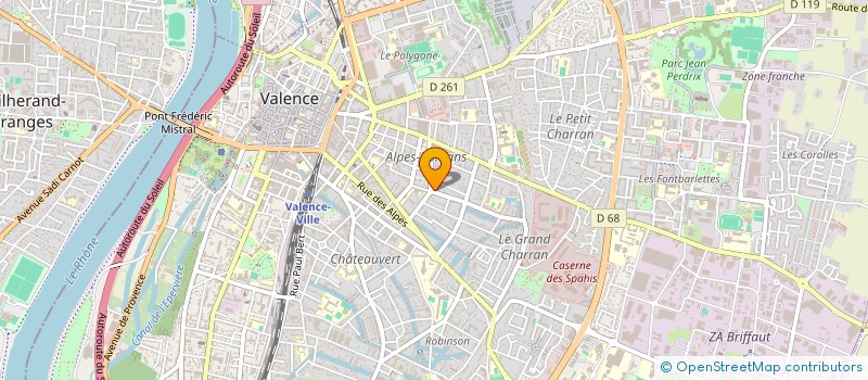 localisation de l'entreprise MONSIEUR BRICE HERPET à VALENCE