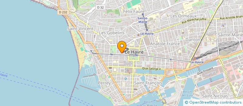 localisation de l'entreprise MONSIEUR BRICE HUBERT à LE HAVRE