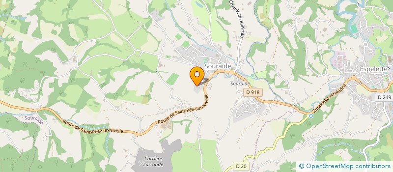 localisation de l'entreprise MONSIEUR BRICE HUCBOURG à SOURAIDE