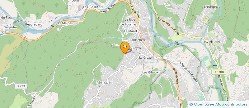 localisation de l'entreprise MONSIEUR BRICE IMBERT  MERCUER