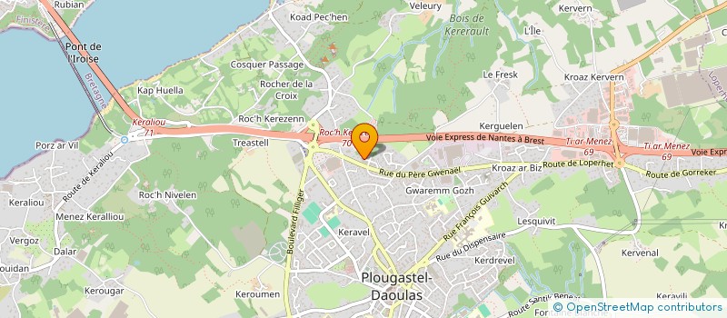 localisation de l'entreprise MONSIEUR BRICE JANTZEM  PLOUGASTEL-DAOULAS