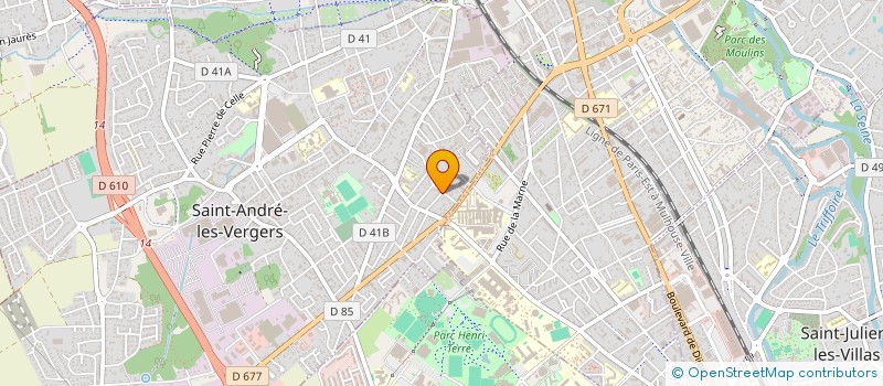 localisation de l'entreprise MONSIEUR BRICE KAYSER à SAINT ANDRE LES VERGERS